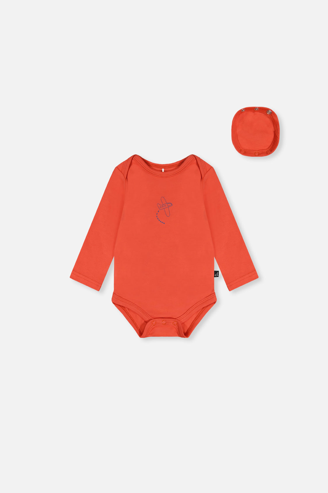 Organic Cotton Onesie Coral - Image 6