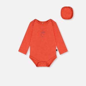 Organic Cotton Onesie Coral - Image 10