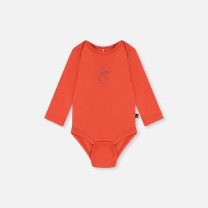 Organic Cotton Onesie Coral - Image 3
