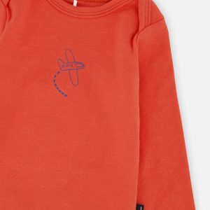 Organic Cotton Onesie Coral - Image 5
