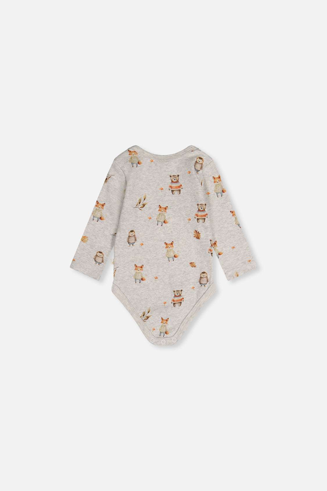 Organic Cotton Onesie Beige Animal Print - Image 4