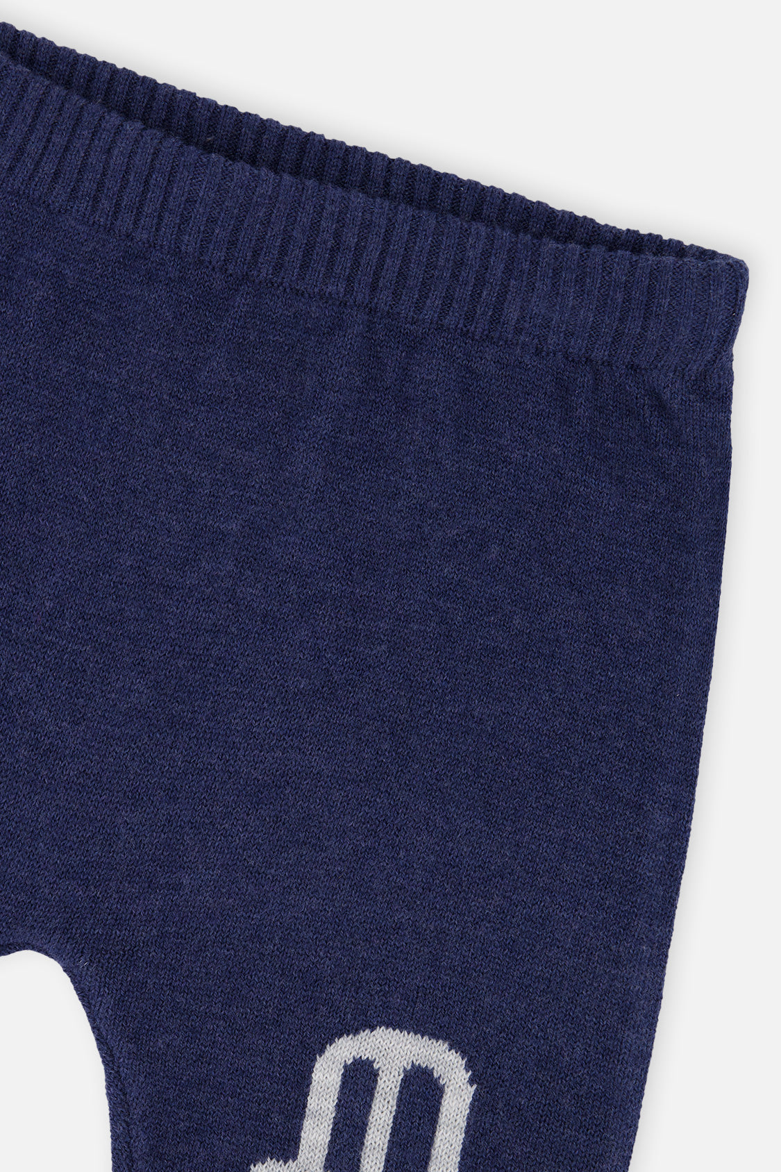 Knitted Top And Pants Set Blue And Orange - Image 5
