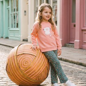 Alternative view of Tunic And Leggings Set Pale Pink And Green Floral Print