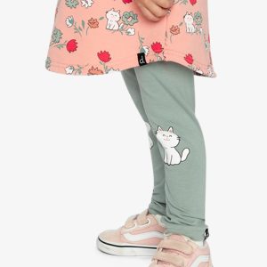 Organic Cotton Leggings Sage Green - Image 5