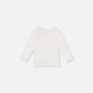 Alternative view of Baby Organic Cotton Long Sleeve T-Shirt Off-White