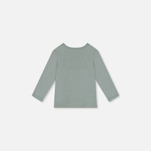 Alternative view of Baby Organic Cotton Long Sleeve T-Shirt Sage Green