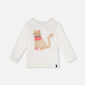 Organic Cotton Long Sleeve T-Shirt Off-White