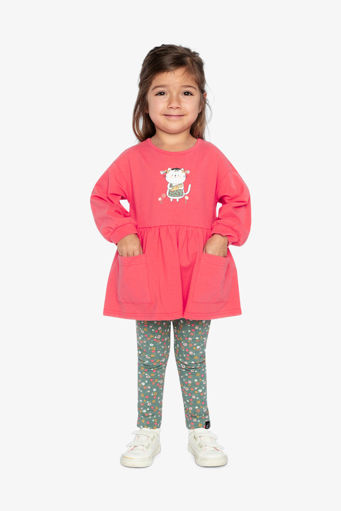 Organic Cotton Tunic Coral Pink - Image 2