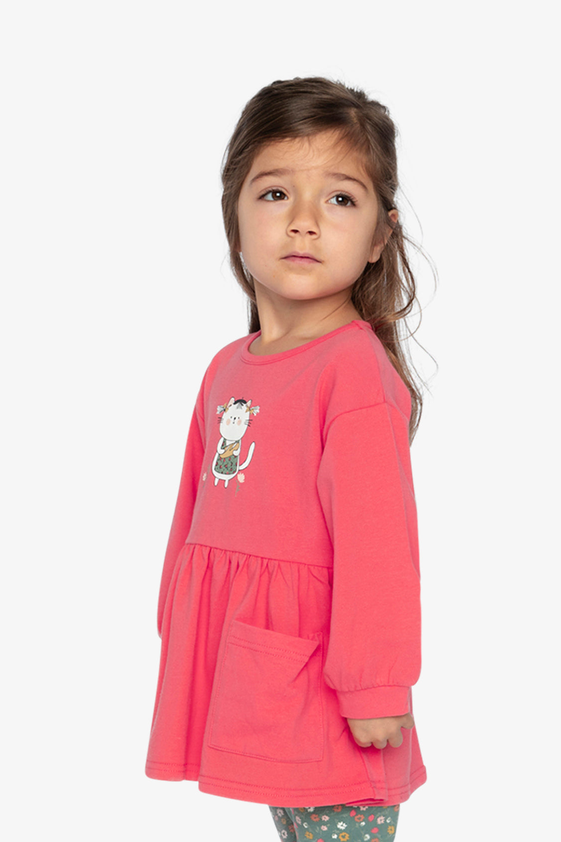 Organic Cotton Tunic Coral Pink - Image 4
