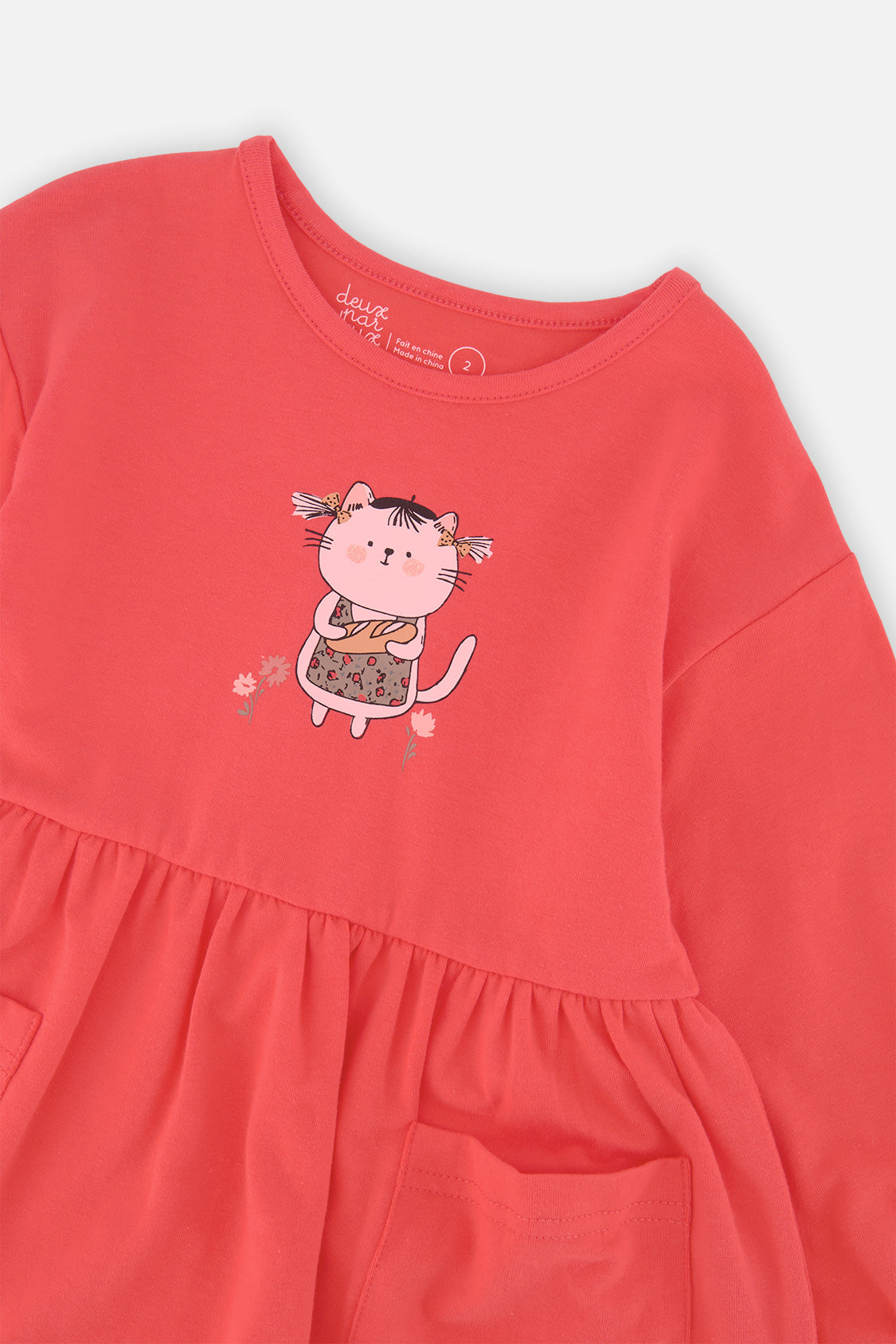 Organic Cotton Tunic Coral Pink - Image 5