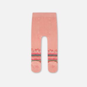 Alternative view of Baby Tights Very Pale Pink And Green