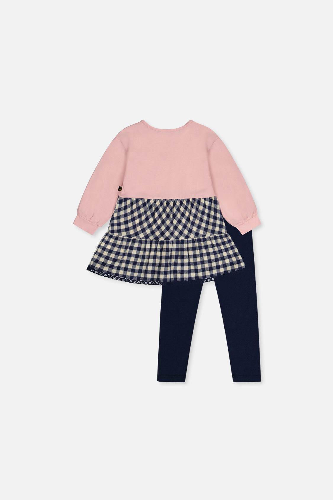 Baby Tunic And Leggings Set Pale Dusty Pink - Image 2