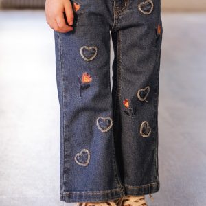 Boot Leg Jeans Navy Blue Denim - Image 3