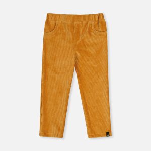 Stretch Velour Treggings Yellow