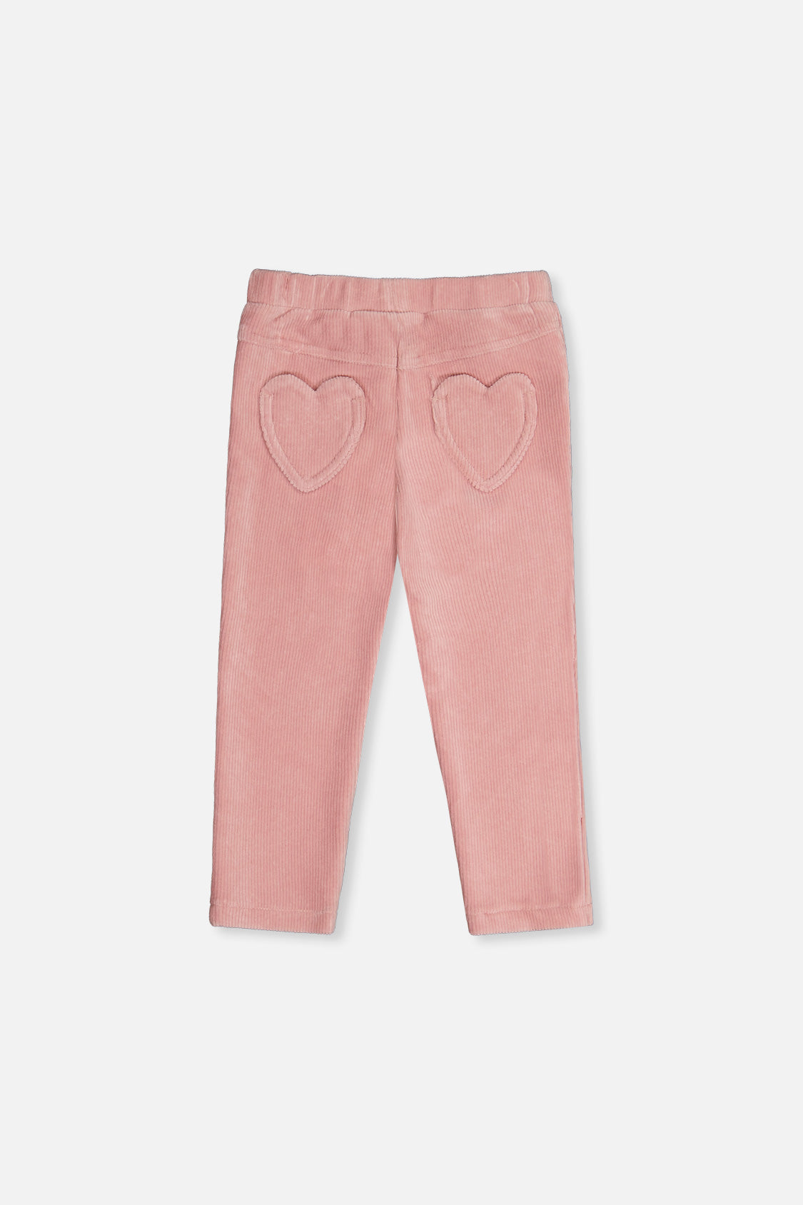 Stretch Velour Treggings Pale Dusty Pink - Image 3