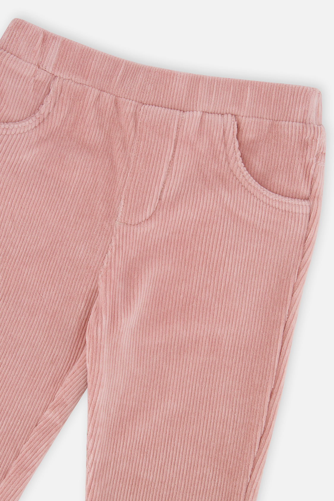 Stretch Velour Treggings Pale Dusty Pink - Image 5