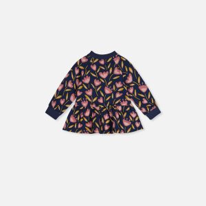 Alternative view of Baby French Terry Top Blue Tulip Print