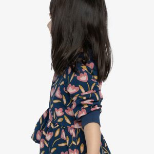 French Terry Top Blue Tulip Print - Image 5