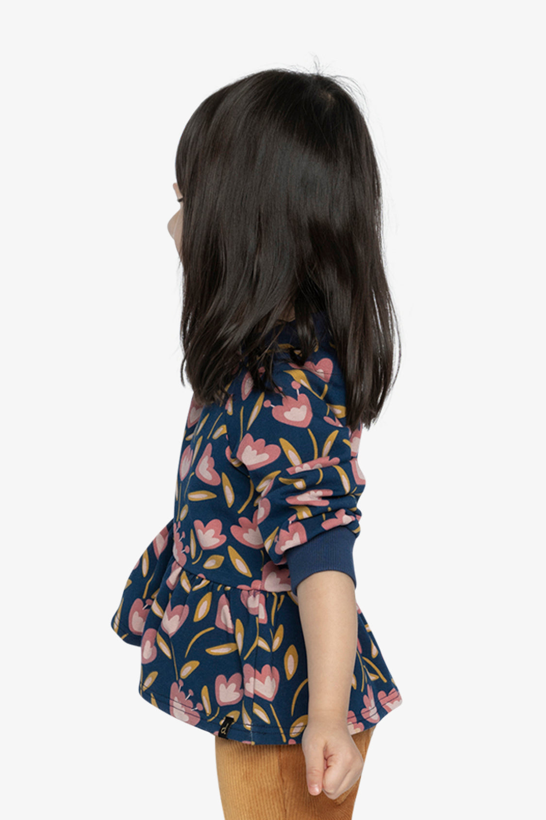 French Terry Top Blue Tulip Print - Image 5