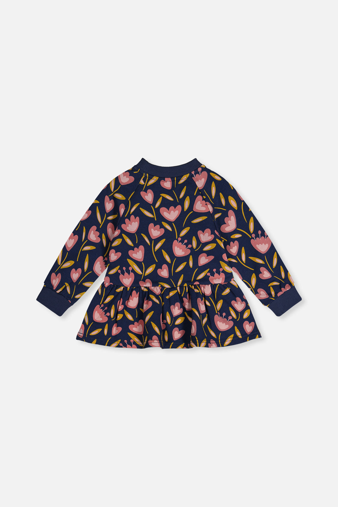 French Terry Top Blue Tulip Print - Image 4
