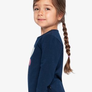 Organic Cotton T-Shirt Royal Blue And Pink - Image 5