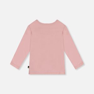Organic Cotton T-Shirt Pale Dusty Pink - Image 4