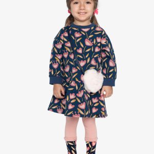 Alternative view of French Terry Dress Blue Tulip Print