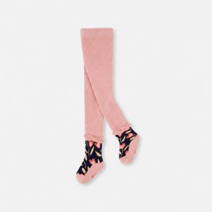 Baby Tights Pale Dusty Pink And Navy