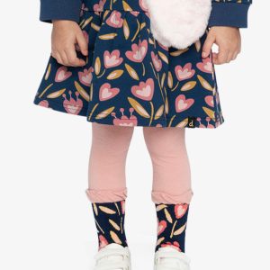 Alternative view of Tights Pale Dusty Pink And Navy