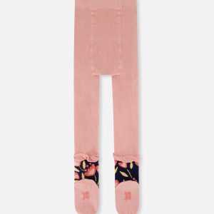 Tights Pale Dusty Pink And Navy