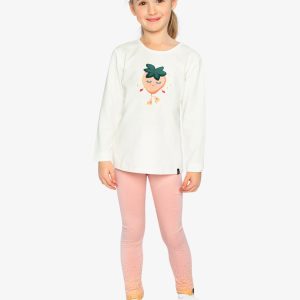 Organic Cotton Leggings Pale Dusty Pink - Image 5