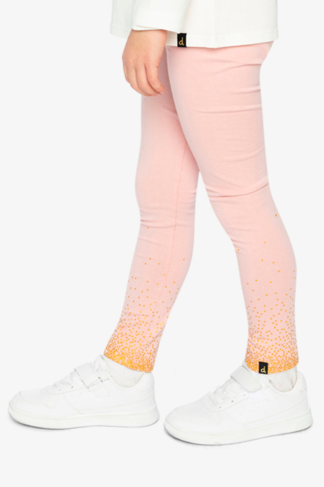 Organic Cotton Leggings Pale Dusty Pink - Image 3