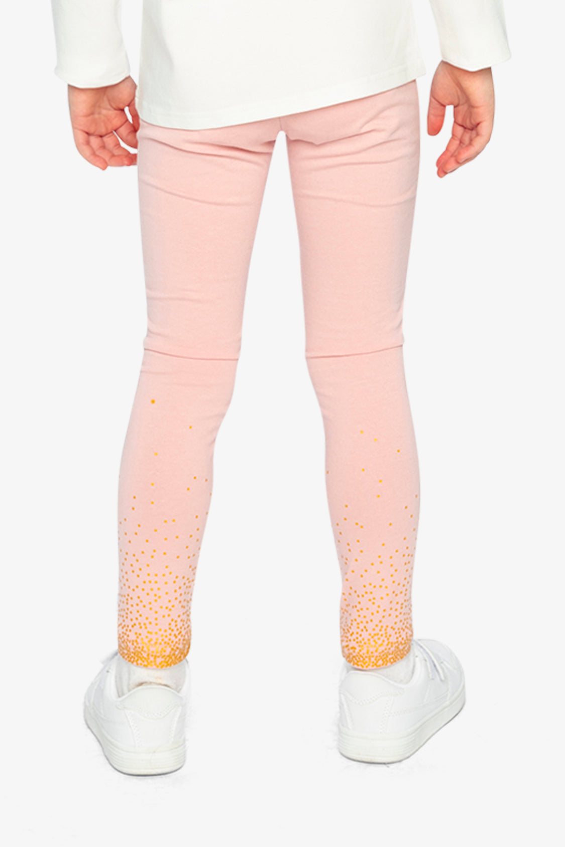 Organic Cotton Leggings Pale Dusty Pink - Image 4