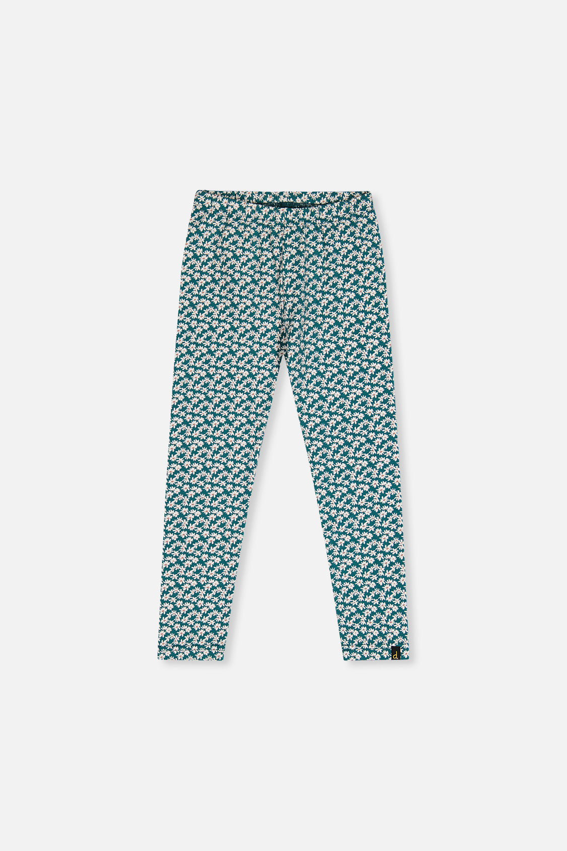 Organic Cotton Leggings Green Daisy Print - Image 8