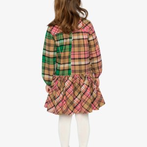 Shirt Plaid Dress Pink And Green - Image 4