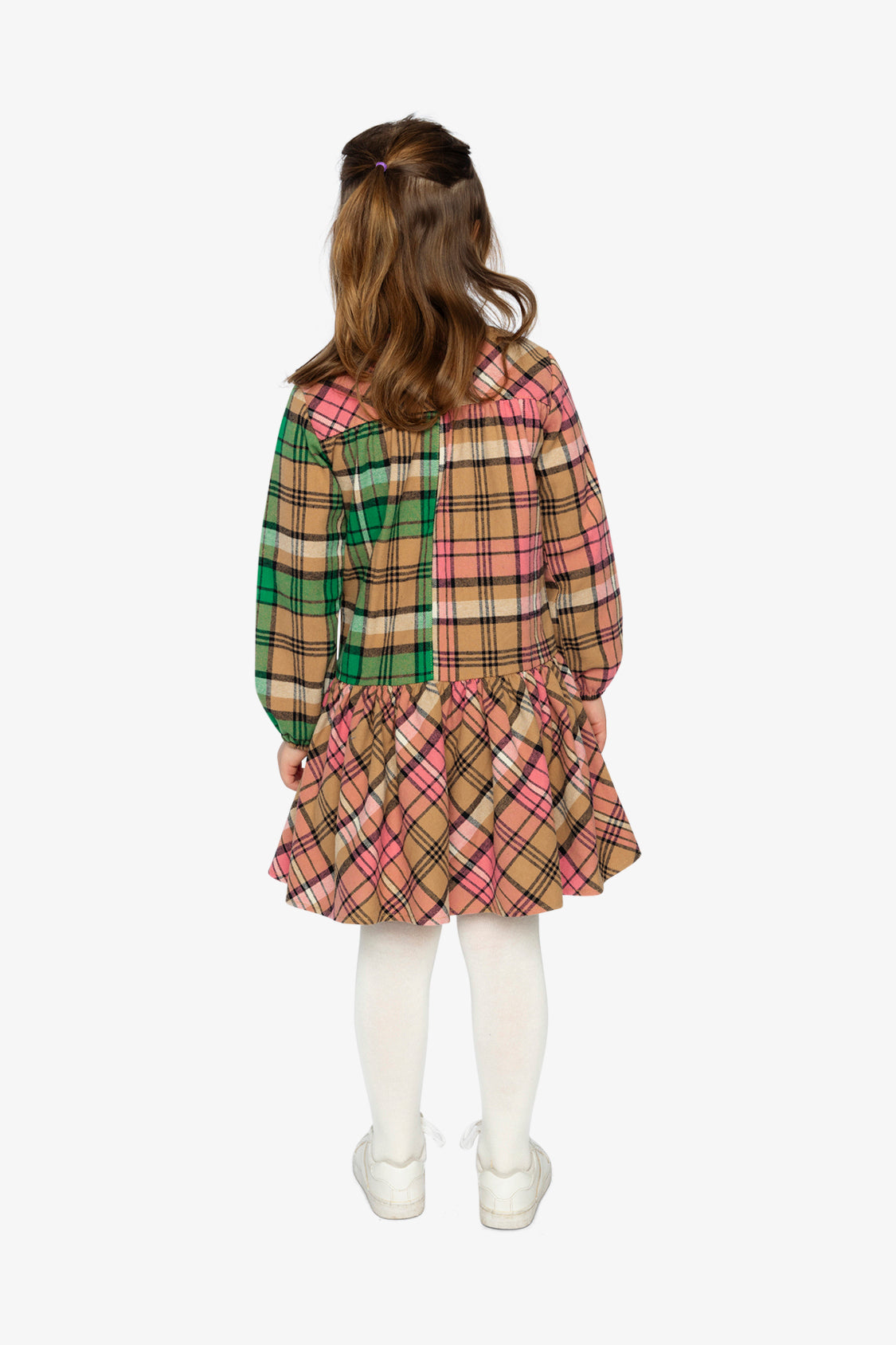 Shirt Plaid Dress Pink And Green - Image 4