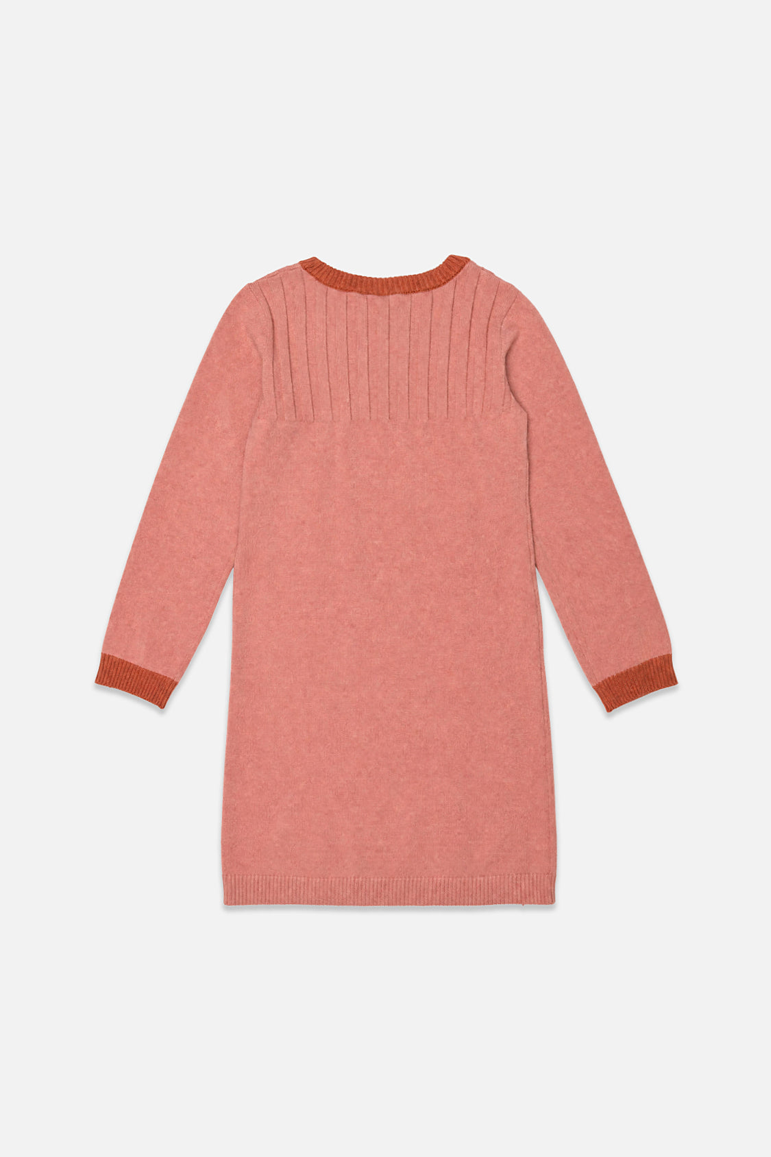 Knitted Dress With Strawberry Jacquard Pink - Image 2