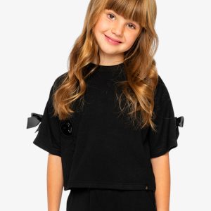 Short Sleeve Milano Top Black - Image 4