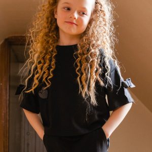 Short Sleeve Milano Top Black - Image 3