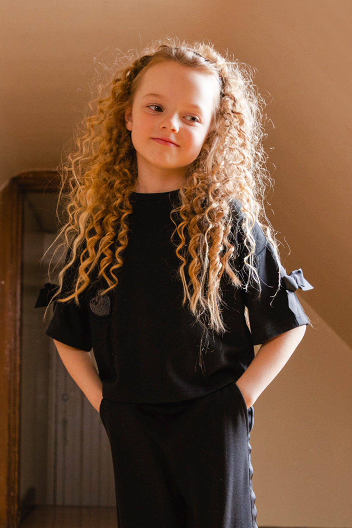 Short Sleeve Milano Top Black - Image 3