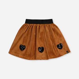 Velvet Skirt Brown - Image 6