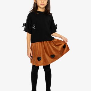 Velvet Skirt Brown - Image 5
