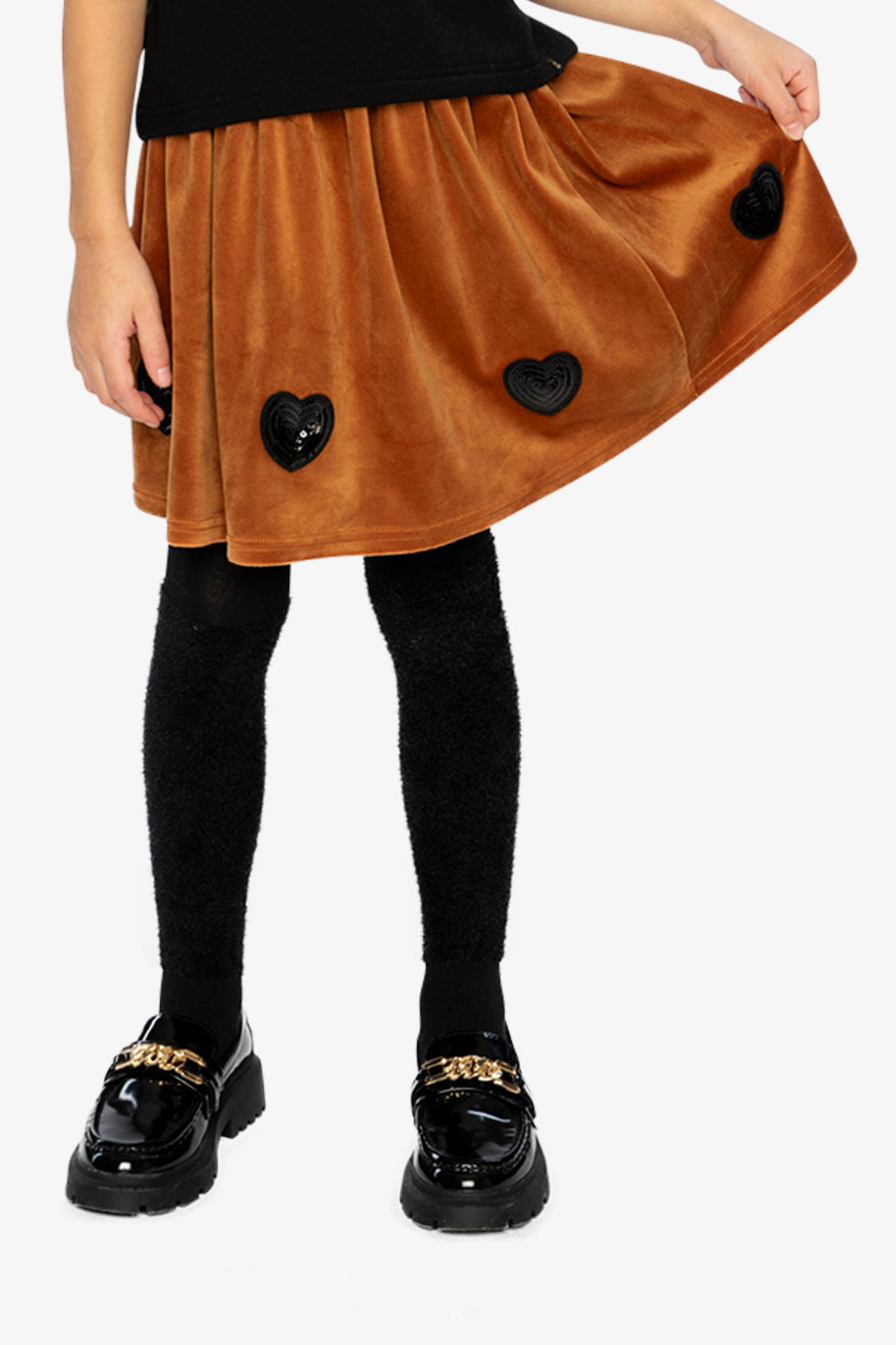Velvet Skirt Brown - Image 2