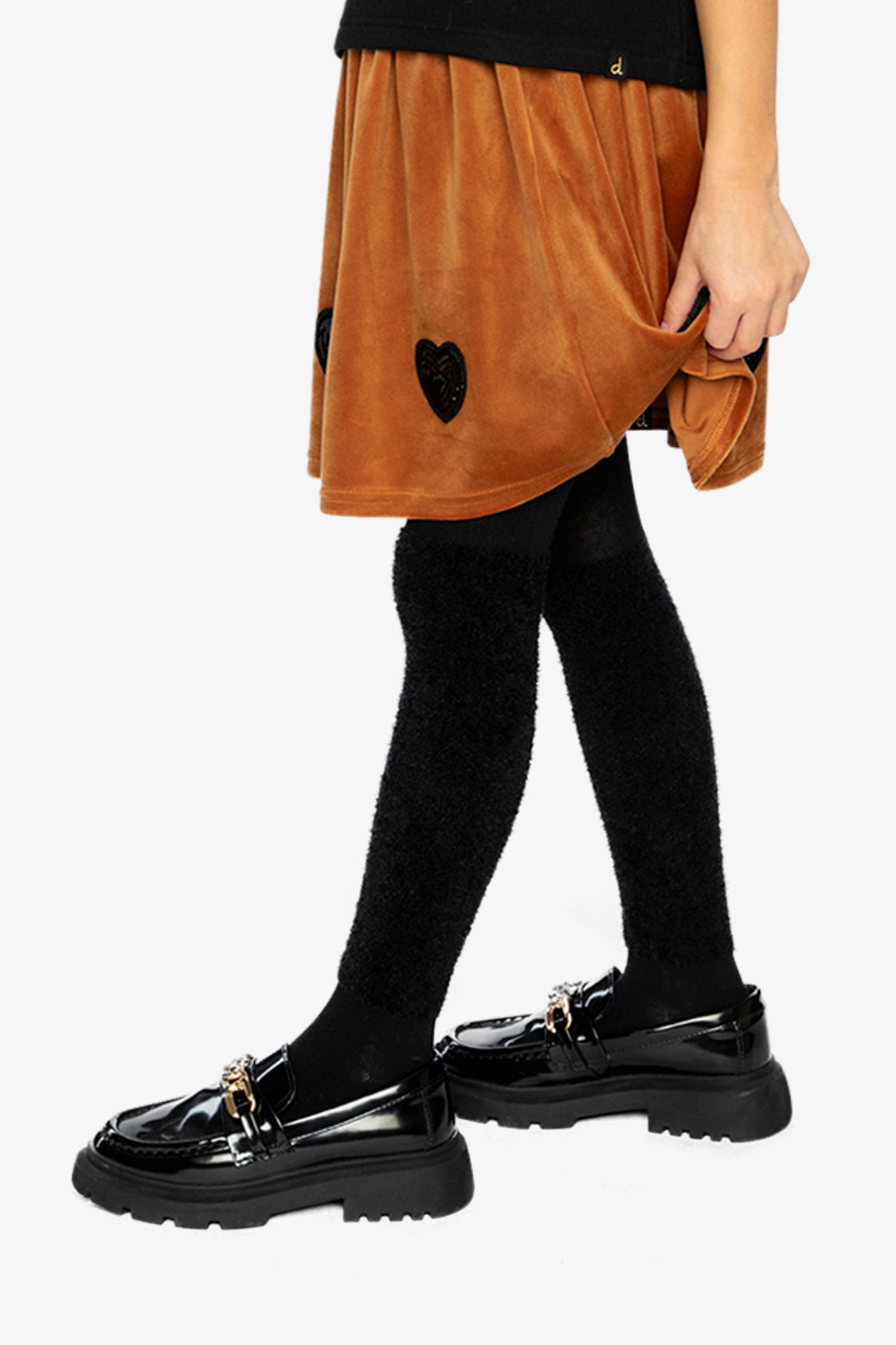 Velvet Skirt Brown - Image 3