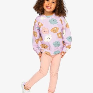 Printed Sweatshirt Purple Poodle Print - Image 5