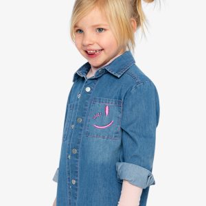 Denim Shirt Navy Blue - Image 5