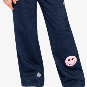 French Terry Pant Navy Blue Denim - Image 3