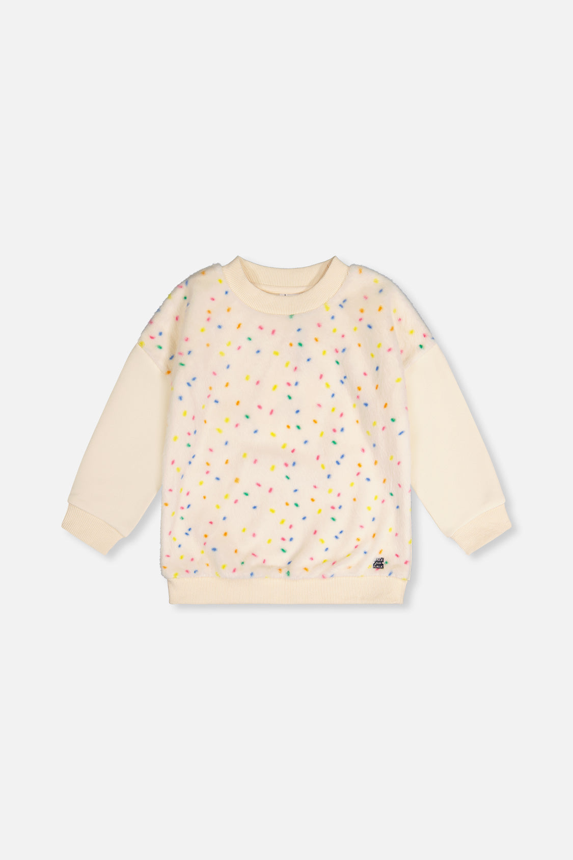 Bi-Material Sweater Off-White - Image 7