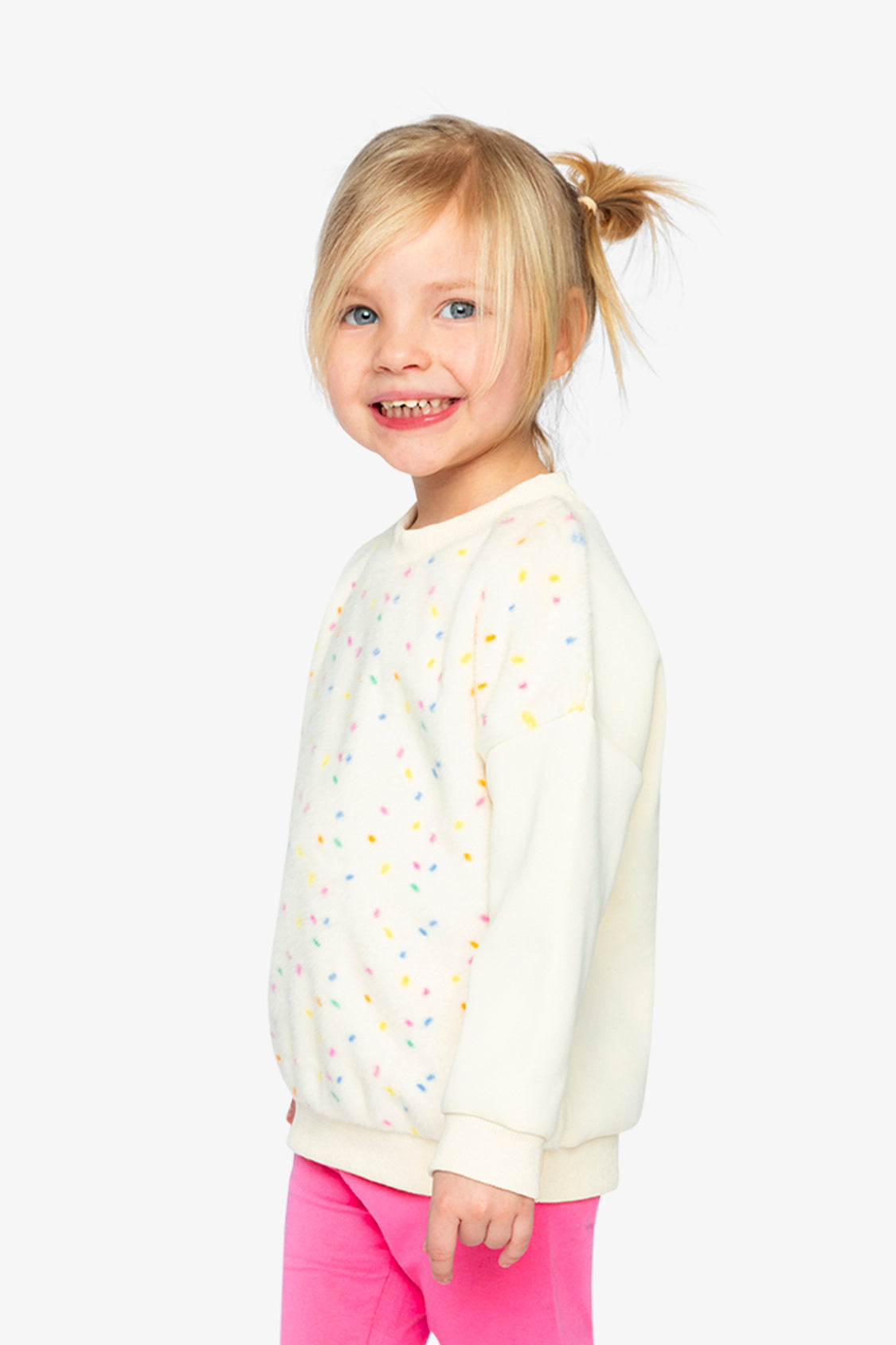 Bi-Material Sweater Off-White - Image 3