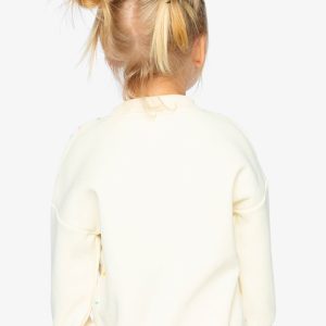 Bi-Material Sweater Off-White - Image 4